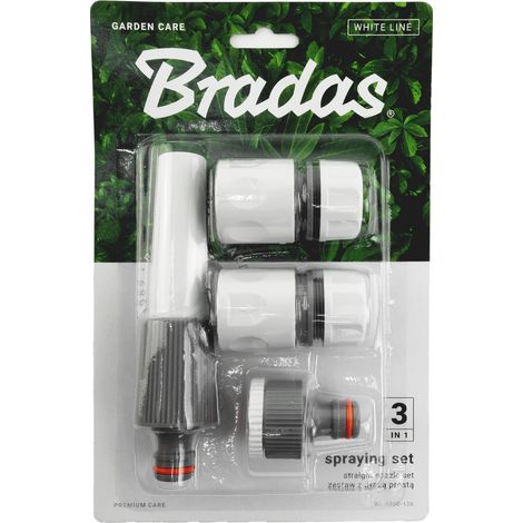 Juego de 4 piezas para manguera de 1/2" - línea blanca blíster WL-5500-12K bradas 1787 (1/5)