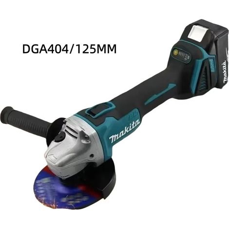 Makita DGA404 Smerigliatrice Angolare a Batteria 18V  125mm - con Batteria e Caricatore