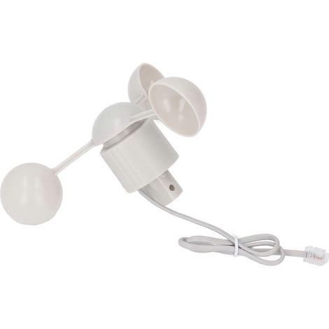 Anemometer-Schalen-Geschwindigkeitsmesser mit RJ11-Anschluss, 3 Schalen, Windrichtungsmesser für Wetterdienste