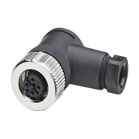 Sacc-M12FR-4CON-PG7-M - Conector angular M12/4P PG7