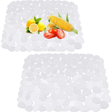 Tapis d'évier inox 30x40 cm, 2 protections réglables et (1/5)