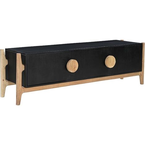 Meuble TV en bois de manguier et pieds en acacia Imani (1/5)