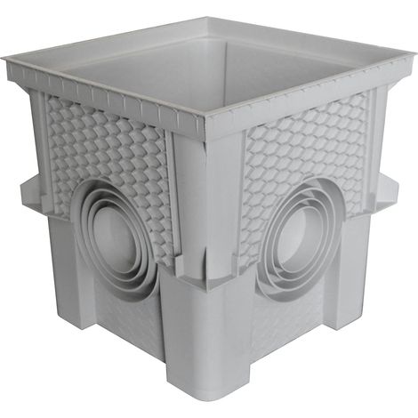 Jardibric – Réhausse collecteur des eaux pluviales 30 x 30 cm – Installation rapide sans couvercle – Matériaux robustes pour conditions extérieures