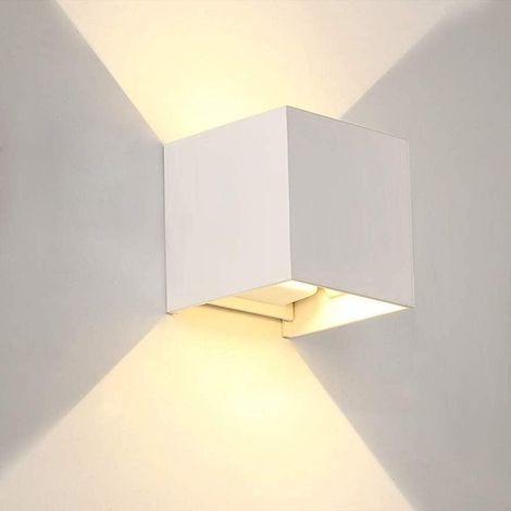 LED-Wandleuchte, 10 W, 100–277 V, 3000 K, einstellbares warmweißes Licht, wasserdichte Aluminium-Außenleuchte – 10 W, für den Außenbereich