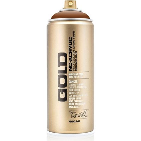 Bombe de peinture - Gold - Acrylique - Hazelnut - CL8310 - 400ml - Montana Cans