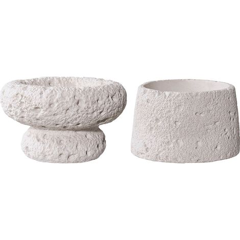 Sesimbra Kerzenhalter Set von 2 grau.