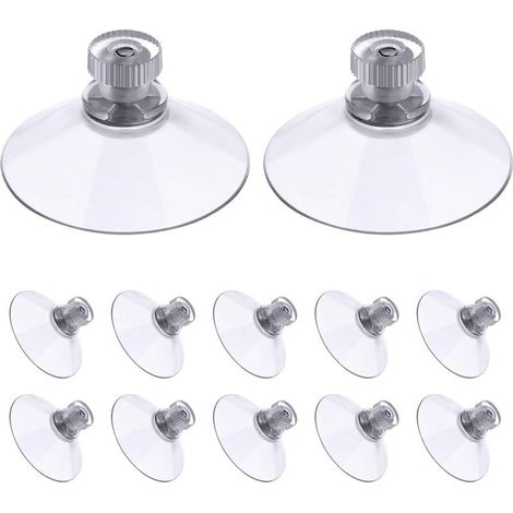 10 Stück Saugnäpfe, Fenstersaugnäpfe, Saugnäpfe, Universal-Saugnäpfe, Glastisch-Saugnäpfe, Mini-Saugnäpfe, Saugnäpfe, Sonnenschutz-Saugnäpfe, Nummernschild-Saugnäpfe, für Glas, Fliesen, PVC (30 mm) (1/5)