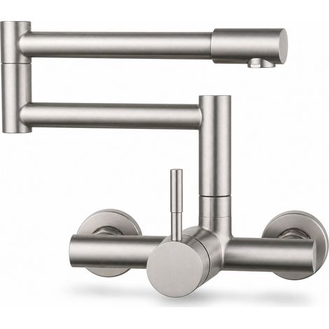 Foldable Rotating Stainless Steel Wall-Mounted Tap for Sink 44 cm (1/5)