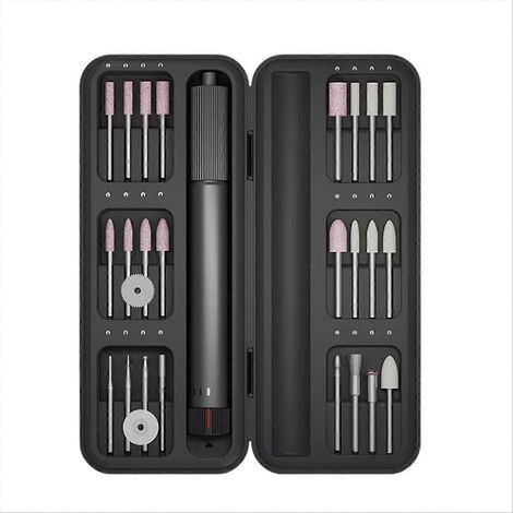 Stylo à graver électrique 28 en 1, outil rotatif intelligent, meuleuse sans fil pour sculpter, graver, polir et meuler, bricolage à domicile (1/5)