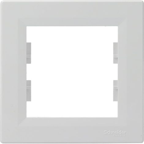 Cadre simple pour prise et interrupteur Blanc (1/5)