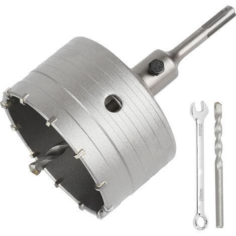 Scie Cloche Trépan Beton Ø 100mm Avec Adaptateur SDS Plus 110 mm,Carotteuse Beton,Scie Trépan Pour Percer Des Trous Dans Les Murs En Blocs (1/5)