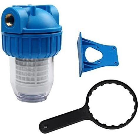CSPARCV (11 × 18.5 × 8.8 cm) 1/2" Plastic Water Filter Sediment Pre-filter with Cartridge for Garden Pumps, Agricultural and Domestic Water Pipes--DTEKGAZ