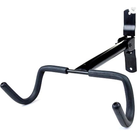 Support mural pliable pour vélo - Solution de rangement peu encombrante avec protection de cadre rembourrée en mousse (noir)