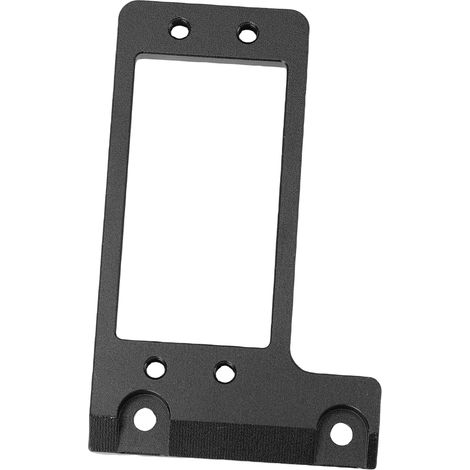 Remplacement de Siège de Servo Arrière de Voiture RC pour Essieu de Portail VP Capra F9 - Support de Montage de Servo en Alliage d'aluminium 6061 usiné CNC Compatible avec Chenille à (Black) (1/5)