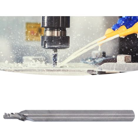 Einschneidiger Aluminium-Spiralfräser für CNC-Graviermaschinen, 3,175 x 2 x 4 mm (1/5)