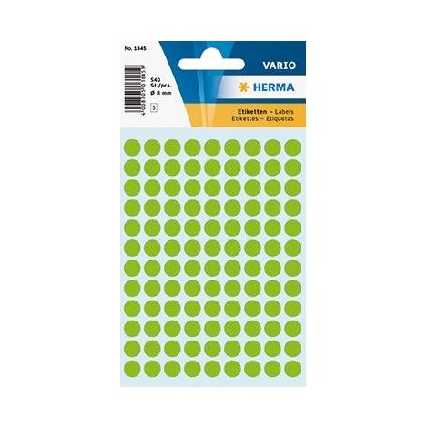 HERMA Markierungspunkt 1845 8mm grün 540 St./Pack. (1/3)