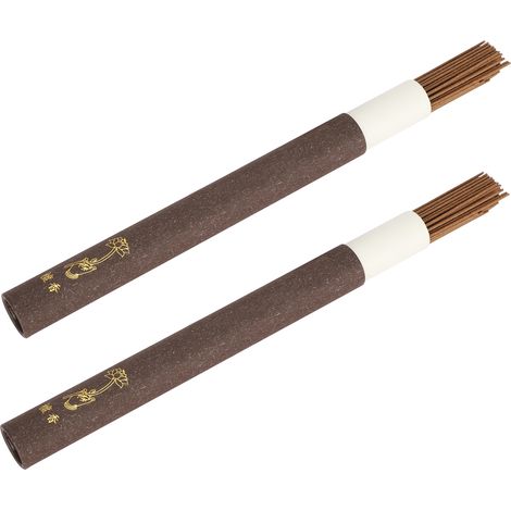 Lot de 2 bâtonnets de bois de santal trempés dans de l'agarwood, pour l'aromathérapie, le sommeil et la décoration intérieure. Bois de santal indien Laoshan. (1/5)