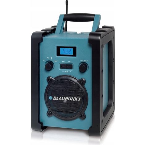 Tragbares Baustellenradio mit AKU, FM, AUX und Bluetooth-Lautsprecher Blaupunkt BSR20