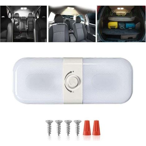 Dimmbare LED-Innenbeleuchtung (12–24 V), warmweiß/gelb, 120 LEDs mit Schalter – KZQ