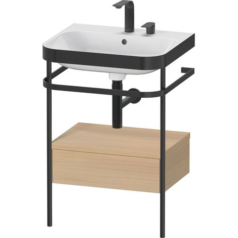 Duravit Happy D.2 Plus c-bonded Set mit Metallkonsole und