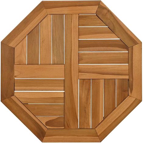 Table Top 50x50x2.5 cm Octagonal Solid Wood Teak vidaXL
