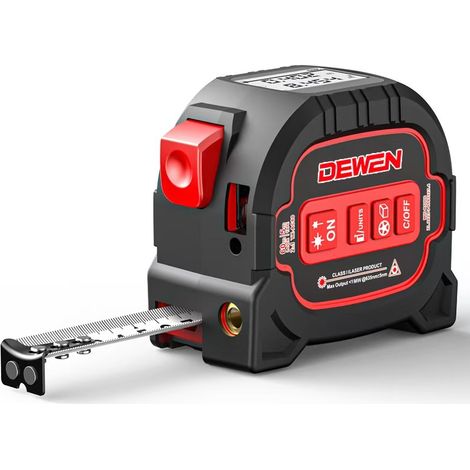 Misuratore di distanza laser a infrarossi 3 in 1 ad alta precisione con display LCD digitale, misuratore di distanza laser a nastro, misuratore di distanza laser da 5 m + telemetro laser da 60 m + liv