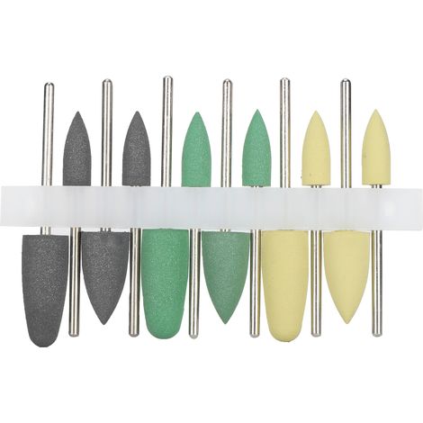 Tête de polissage en caoutchouc silicone dentaire, tige en acier inoxydable, fraises de polissage dentaire (1/5)