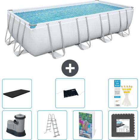 Bestway Power Steel Rechteckig - 549x274x122 cm - 8-teilig S543