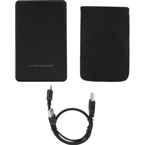 Boîtier externe HDD 2.5" USB 2.0 SATA avec vis incluses - Support jusqu'à 2TB (1/5)