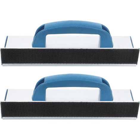 Porte-papiers Abrasifs Auto-adhésifs Couleur Aléatoire Lot de 2 Alliage D'aluminium et Plastique, Outils de Ponçage et Polissage Usage pour Coins de Mur pour (1/5)