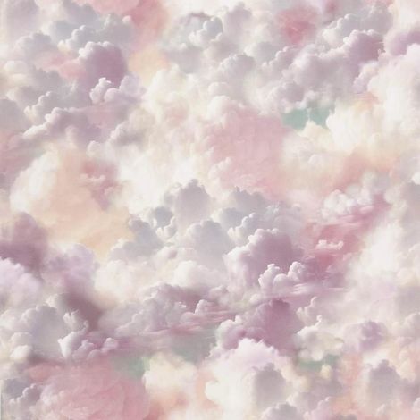 Arthouse Vanilla Skies Pink Wallpaper Clouds Cute Children's Room Feature Wall (1/4)