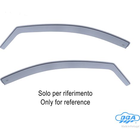 Set deflettori aria anteriori ad incastro, tipo lungo - compatibile per Mercedes Classe E sw (12/1610/23)