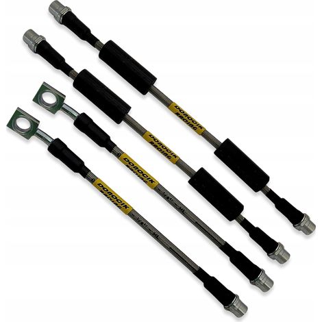 Latiguillos de freno de teflón trenzado de acero para Audi A6 S6 C5 Quattro (1/5)