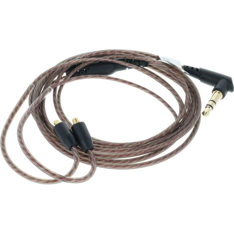 vhbw Cavo audio AUX con connettore da jack da 3,5mm sostituisce Shure EAC64 per cuffie - 120cm