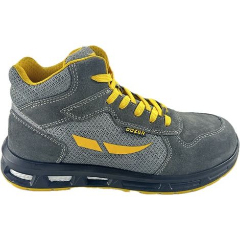 Scarpa Antinfortunistica Alta Grigia in Pelle Scamosciata N°43 DOZ
