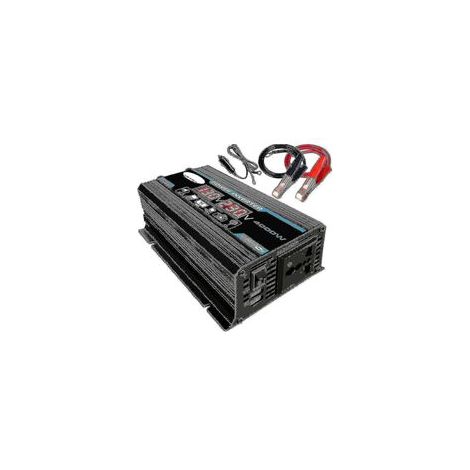 4000W 12V auf 220V/110V LED-Wechselrichter für Auto, Konverter, Ladegerät, Adapter, Dual-USB-Transformator - Crezuo