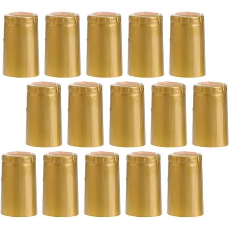 Lot de 150 bouchons de vin, PVC, dorés - pour service du vin (1/5)