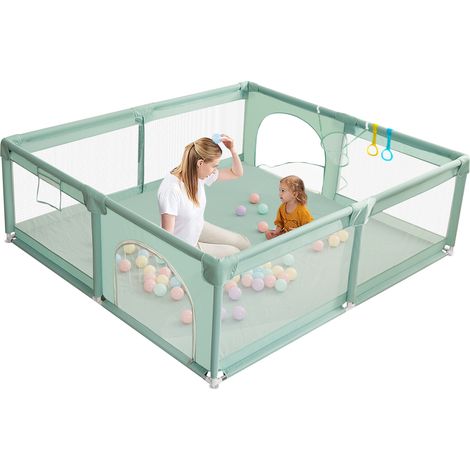 Baby Laufgitter Laufstall Absperrgitter 150D 160x200cm mit Aufbewahrungstasche