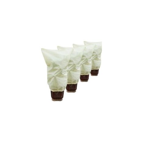 4pcs Housse de Protection pour Plantes, 50g/m² 80cm x 100cm Housse Hivernage Plante for Protection antigel Perméable, Coupe-Vent, Froid, Chaud et Anti-Insectes (1/5)