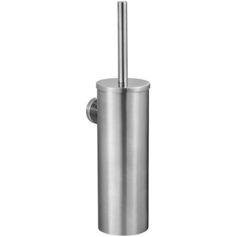 Porte-brosse de toilette avec porte-brosse de toilette, montage mural, brosse de toilette en acier inoxydable, facile à installer, parfait pour la salle de bain, toilettes, toilettes, étanche, facile (1/3)