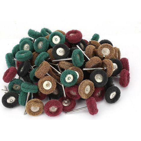 Kit de 80 disques abrasifs de 25 mm pour le polissage et le lustrage (1/4)