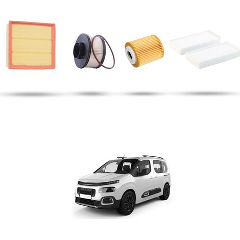 Kit tagliando 4 filtri compatibile con Citroen Berlingo III 1.5 BlueHDI 55kw dal 2018 (1/5)
