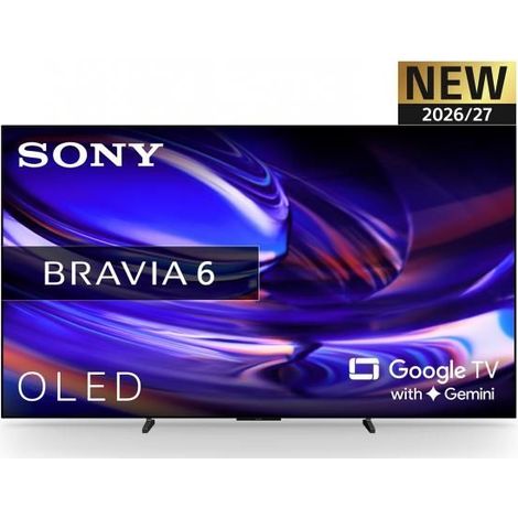 Sony TV OLED BRAVIA 6 K-48A65 48" 4K UHD 120Hz Google TV Dolby Vision Dolby Atmos Nero