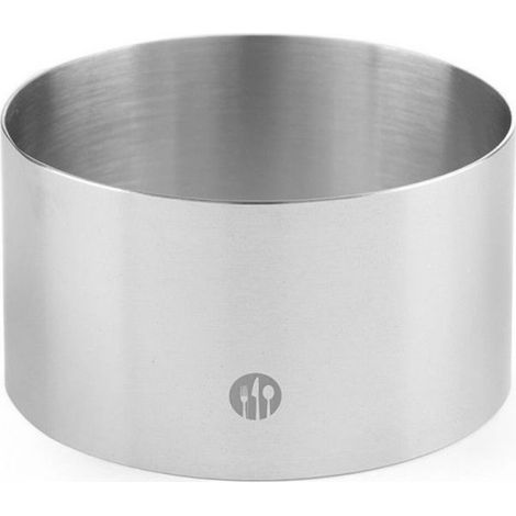 Bordure Ronde - Acier Inoxydable - Diamètre 220 mm - Hauteur 60 mm - Épaisseur 1,5 mm - Pour Pâtisserie et Boulangerie - 1 Pièce