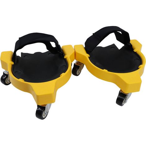 Genouillères Avec Roulettes - Cadre ABS Robuste - Amortissement Silicone - Rotation 360° - Pour Jardinage Et Bâtiment - Lot De 2 (1/5)