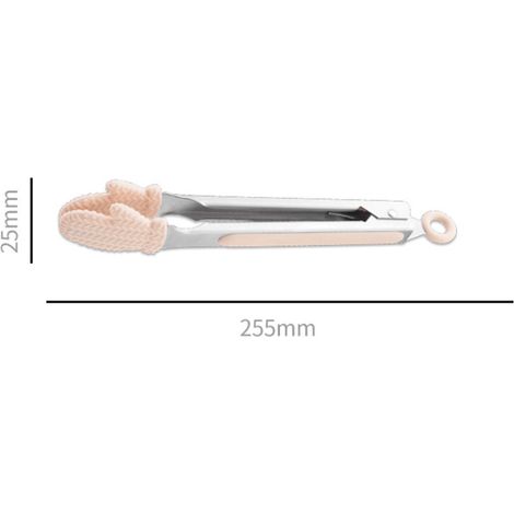 Hochtemperaturbeständige Silikon-Lebensmittelzange, Gebäck- und Grillzange, Brotzange, 23 cm rutschfeste Lebensmittelzange (1/5)