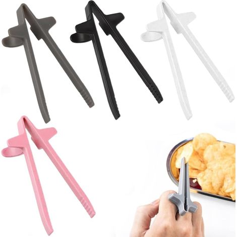 Shine Home 4 Pièces Baguettes de Doigt pour Gamer,Baguettes à Doigts Baguettes à Doigts pour joueurs Distributeur de Snacks Baguettes à goûter Pince à Chips à Collation en Plastique Gamer (1/5)