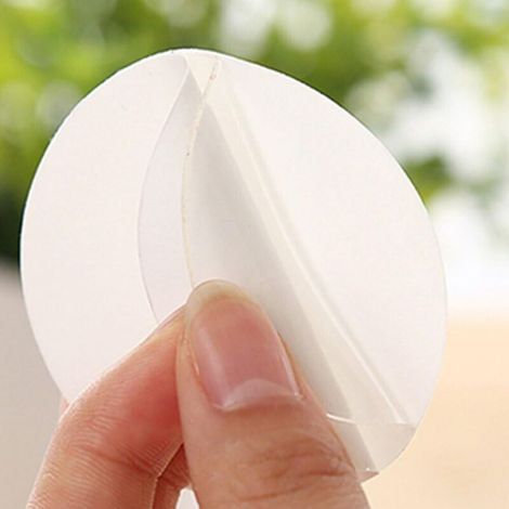 Lot de 10 autocollants adhésifs double face, transparents ronds, adhésifs de fixation en silicone étanche, auxiliaire de ventouse (1/3)