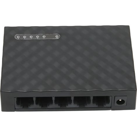Commutateur Ethernet Gigabit 5 ports, 1000 Mbps, auto-adaptatif, voyants LED indicateurs, alimentation 100‑240V AC, prise UE incluse (1/5)