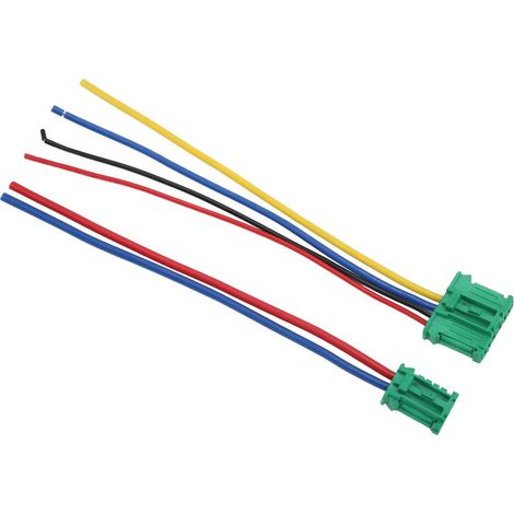 Jeu de 2 Connecteurs Résistance Moteur Soufflante 7701207718 Fiche Réparation Ventilateur Compatible Peugeot 207 406 607 (1/5)